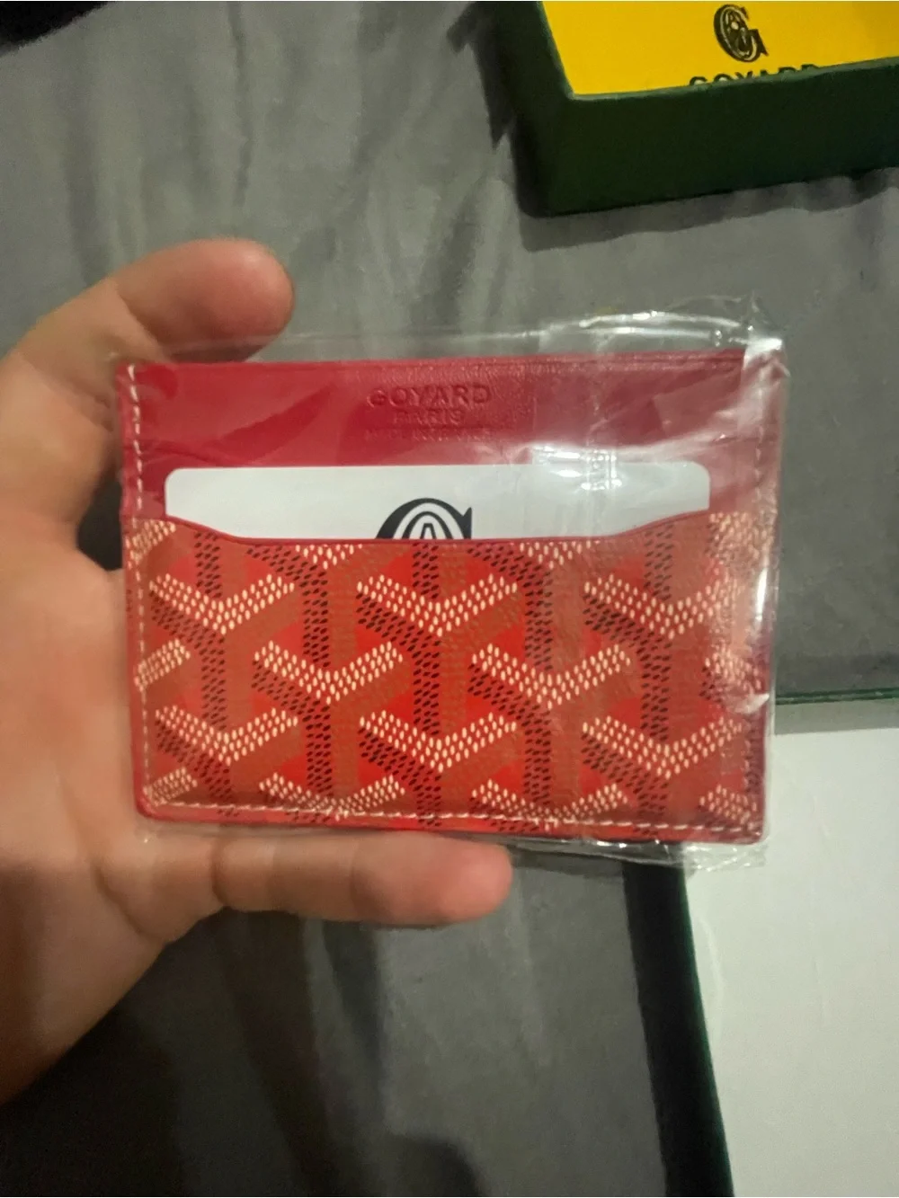 Goyard Red Patterned wallet